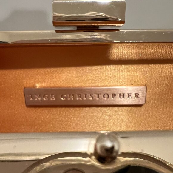 Inge Christopher snakeskin gold clutch - Picture 4 of 5